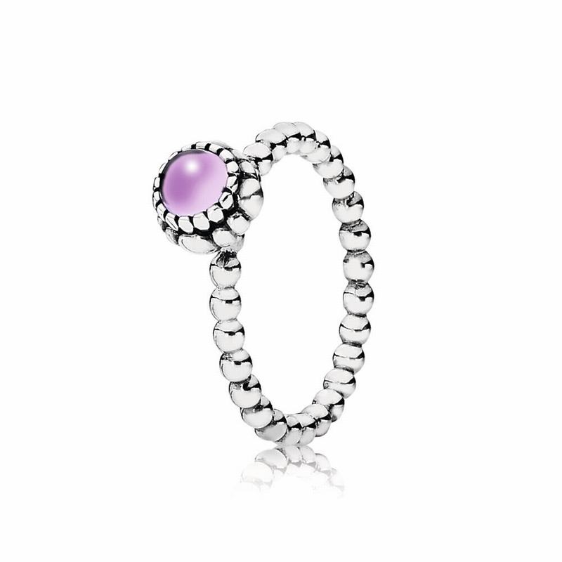 Pandora Birthday Blooms Ring February Silver Egypt MX0791435